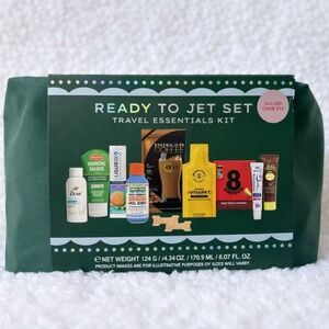 Ready to Jet Set Travel Essentials Kit 11pc Grooming Toiletry Set New Sealed